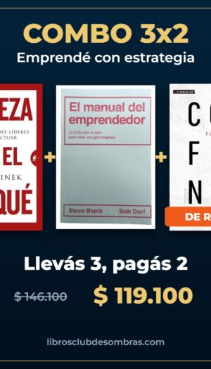 Combo 3x2 Emprendé con estrategia: Empieza con el porqué, El manual del emprendedor, El poder de la confianza
